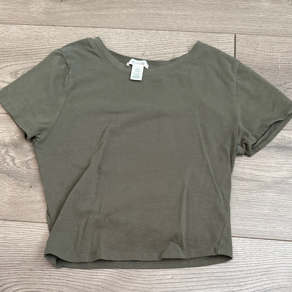 Cropped Short Sleeve Tee